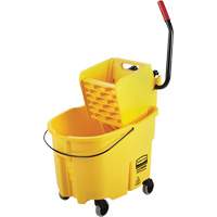 WaveBrake&reg; Mop Bucket & Wringer Combo Pack, Side Press, 8.75 US Gal.(35 Quart), Yellow SPOC Demo