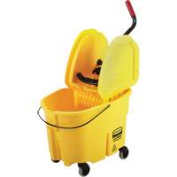WaveBrake&reg; Mop Bucket & Wringer Combo Pack, Down Press, 8.75 US Gal.(35 Quart), Yellow SPOC Demo