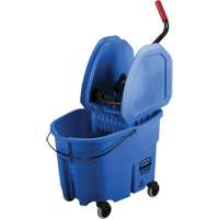 WaveBrake&reg; Mop Bucket & Wringer Combo Pack, Down Press, 8.75 US Gal.(35 Quart), Blue SPOC Demo