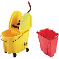 WaveBrake&reg; Mop Bucket & Wringer Combo Pack, Down Press, 8.75 US Gal.(35 Quart), Yellow SPOC Demo