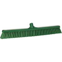 Combo Bristle Push Broom, Coarse/Fine Bristles, 24", Polyester, Green SPOC Demo