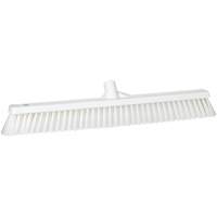 Combo Bristle Push Broom, Coarse/Fine Bristles, 24", Polyester, White SPOC Demo