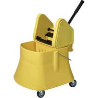 Champ Bucket & Wringer Combo, Down Press, 10 US Gal.(40 Quart), Yellow SPOC Demo