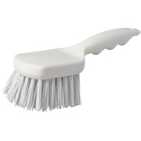 Short Handle Pot Brush, 9" L, Polypropylene Bristles, White SPOC Demo