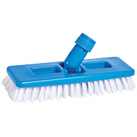 Universal Scrub & Grout Brush, 9" L, Polypropylene Bristles, White SPOC Demo