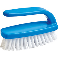 Nail Cleaning Brush, 4" L, Synthetic Bristles, Blue/White SPOC Demo
