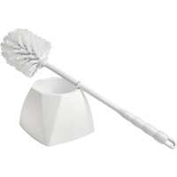Bowl Brush with Caddy, 15-1/2" L, Polypropylene Bristles, White SPOC Demo