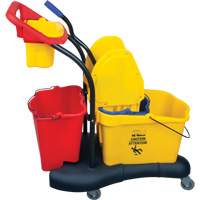 Multifunctional Mop Trolley, Down Press, 9.5 US Gal.(38 Quart), Yellow SPOC Demo