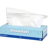 Papier-mouchoir de premi&egrave;re qualit&eacute; Snow Soft, 2 pli, 7,4" lo x 8,4" la, 100 feuilles/boîte SPOC Demo