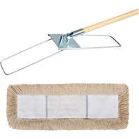 Break-Ezy Dust Mop System, Slip On Style, Cotton, 48" L x 5" W SPOC Demo