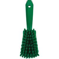 Brosse &agrave; r&eacute;curer avec manche court, Soies Doux, Longueur de 10-1/2", Vert SPOC Demo