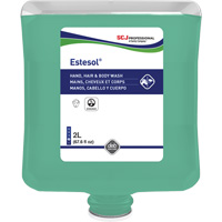 Estesol&reg; Hand, Hair and Body Cleaner, 2 L, Rain Forest, Plastic Cartridge SPOC Demo