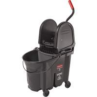 Wavebrake&reg; Bucket & Wringer, Down Press, 8.75 US Gal.(35 Quart), Black SPOC Demo
