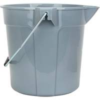 Seau rond avec bec verseur, Capacit&eacute; de 2,64 gal. US (10,57 pintes), Gris SPOC Demo