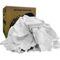 Recycled Wiping Rags, Cotton, White, 10 lbs. SPOC Demo