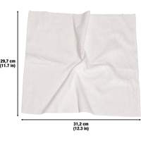 Chiffons lavables pour le nettoyage, Microfibre, Blanc SPOC Demo
