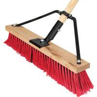 Balai-brosse &agrave; manche renforc&eacute;, 18", Moyen, Soies PVC SPOC Demo