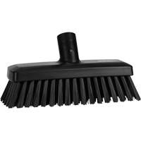 Compact Wall/Deck Broom, Stiff Bristles, 8-9/10", Polyester/Polypropylene, Black SPOC Demo