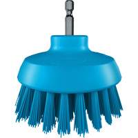 Brosse ronde HyDrive pour perceuse, Soies Tr&egrave;s ferme, Longueur de 3-1/10", Bleu SPOC Demo