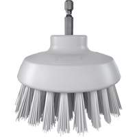Brosse ronde HyDrive pour perceuse, Soies Tr&egrave;s ferme, Longueur de 3-1/10", Blanc SPOC Demo