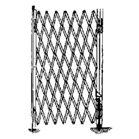 Barri&egrave;res de s&eacute;curit&eacute; galvanis&eacute;es repliables, Repliable simple fixe, 4' lo x 6' h d&eacute;ploy&eacute; SPOC Demo