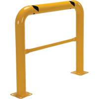 Garde-corps &agrave; profil &eacute;lev&eacute; pour machines, 4' la x 3,5' h, Jaune SPOC Demo