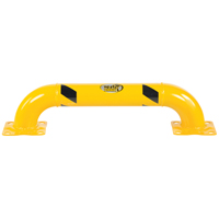 Garde-corps &agrave; profil bas pour rayonnages, 3' la x 0,75' h, Jaune SPOC Demo
