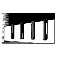 D&eacute;fenses de quai en caoutchouc refoul&eacute;, Caoutchouc, 4-1/2" la x 12" lo x 3-3/4" p SPOC Demo