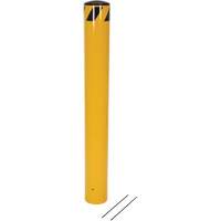 Pour-In-Place Bollards, Steel, 48-1/2" H x 5-9/16" W, Yellow SPOC Demo