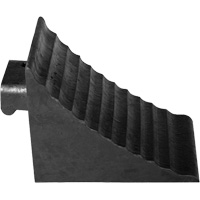 Wheel Chock, 9-3/4" x 7-1/4" x 7-3/4", Black SPOC Demo