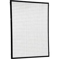 Adjustable Perimeter Guard Panel, 6' H x 5' W, Black SPOC Demo