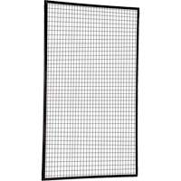 Adjustable Perimeter Guard Panel, 8' H x 5' W, Black SPOC Demo