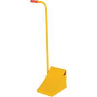 Ergo Handle Wheel Chock, Steel, Yellow, 8" W x 10-3/4" D x 9-1/8" H SPOC Demo