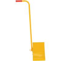 Ergo Handle Wheel Chock, Steel, Yellow, 8" W x 10-3/4" D x 9-1/8" H SPOC Demo