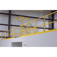 Barri&egrave;re de s&eacute;curit&eacute; pour mezzanine, 68-1/2" lo x 42" ha, 80-1/16" &eacute;lev&eacute;e, Jaune SPOC Demo