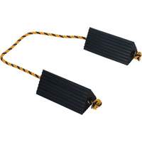 Airline Wheel Chock, 5" x 10" x 4-1/2", Black SPOC Demo