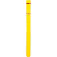 Capuchon en poly&eacute;thyl&egrave;ne pour borne de protection, 4-1/2" dia. x 64" l, Rouge/Jaune SPOC Demo
