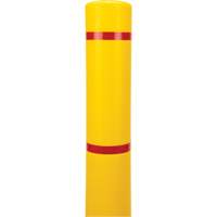Capuchon en poly&eacute;thyl&egrave;ne pour borne de protection, 4-1/2" dia. x 64" l, Rouge/Jaune SPOC Demo