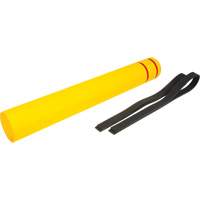 Capuchon en poly&eacute;thyl&egrave;ne pour borne de protection, 6-5/8" dia. x 52" l, Rouge/Jaune SPOC Demo