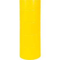 Capuchon en poly&eacute;thyl&egrave;ne pour borne de protection, 6-5/8" dia. x 60" l, Rouge/Jaune SPOC Demo