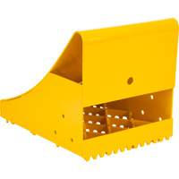 Cales-roue pour la glace, Acier, Jaune, 8-1/16" la x 10-5/8" p x 8-13/16" h SPOC Demo
