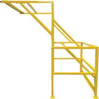 Barri&egrave;re de s&eacute;curit&eacute; pour mezzanine, 70" lo x 77" ha, 78" &eacute;lev&eacute;e, Jaune SPOC Demo