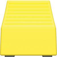 Checkers Safety Heavy-Duty Ultra Class Mining Wheel Chock without Bracket, HDPE, Yellow, 14-1/2" W x 17-1/2" D x 16" H SPOC Demo