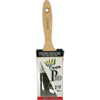 Pinceau &agrave; soies angulaires Crown Pro, Poly/nylon, Manche Bois, Largeur de 2-1/2" SPOC Demo