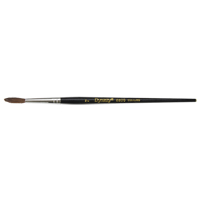 Black Pointed Bristle Artist Brush, 4 mm Brush Width, Camel Hair, Wood Handle SPOC Demo