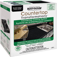 Countertop Transformations&reg; Fleck Countertop Coating System, 2.37 L, Kit, Black Fleck SPOC Demo