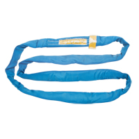 Polyester Round Sling, Blue, 4" W x 8' L, 23000 lbs. Vertical Load SPOC Demo