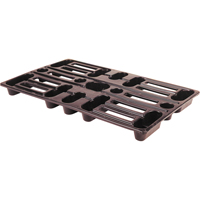 Plastic Pallets, 4-Way Entry, 24" L x 15" W x 1-1/2" H SPOC Demo