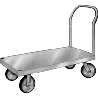Diable en aluminium, 24" la x 36" lo, 2000 lb cap, Roues Caoutchouc SPOC Demo