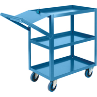 Order Picking Carts, 36" H x 18" W x 46" D, 3 Shelves, 1200 lbs. Capacity SPOC Demo